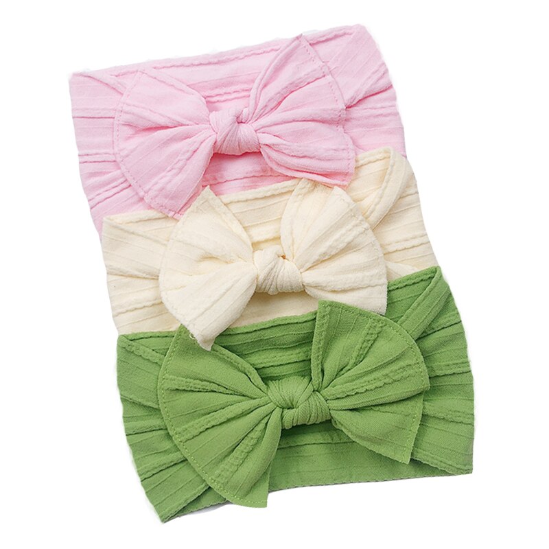 Elastic Baby Head Turbans (3 pcs)